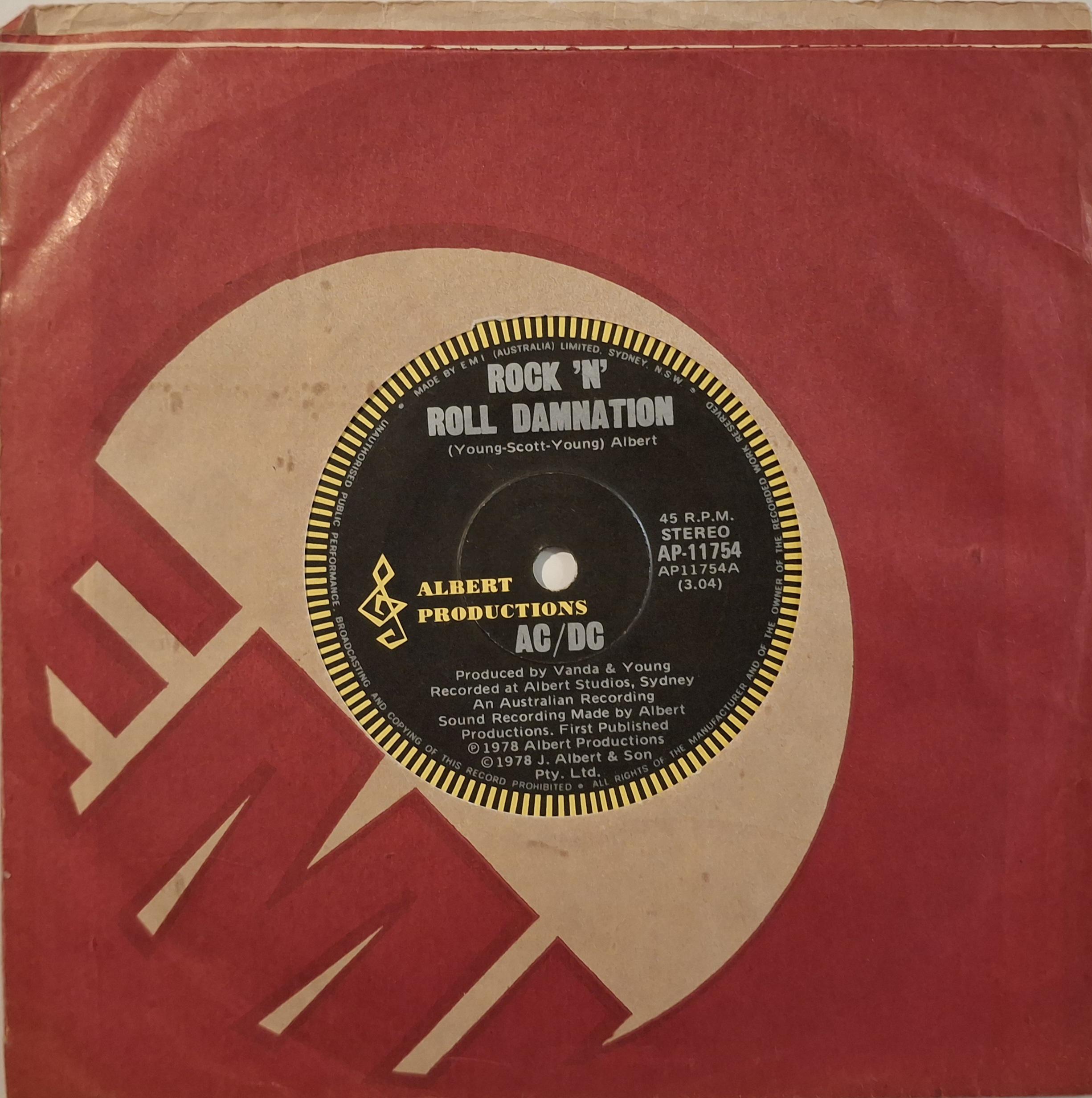 Ac/dc 45 Rpm Records - Etsy