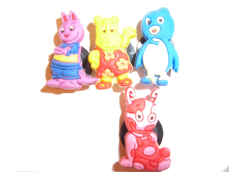 4 The Backyardigans Cartoon Button Shoe Charms for Jibbitz Etsy