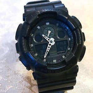 CASIO G-SHOCK Men&#39;s Digital Watch GA-100MB Black Japan