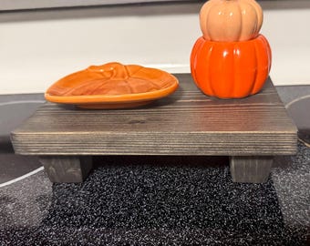 Wooden Rustic Countertop Tray / Display Riser Home Decor