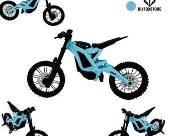 Mini Electric Dirt Bike 3D Scale Model Custom Display Collectible DIYFOXSTORE