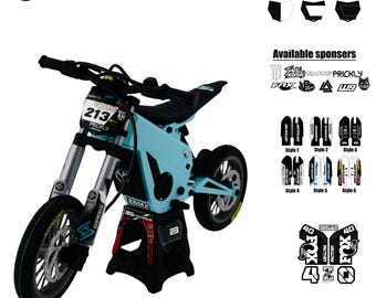 3D Printed Mini Electric Dirt Bike Scale Model Handcrafted Display Collectible