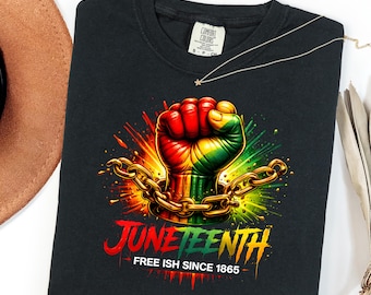 Transferencia DTF de Juneteenth de 1865, Juneteenth Listo para Prensa DTF, Impresión Afroamericana, Vinilo Termoadhesivo de Historia Negra, Impresión Termoadhesiva del Día de la Emancipación