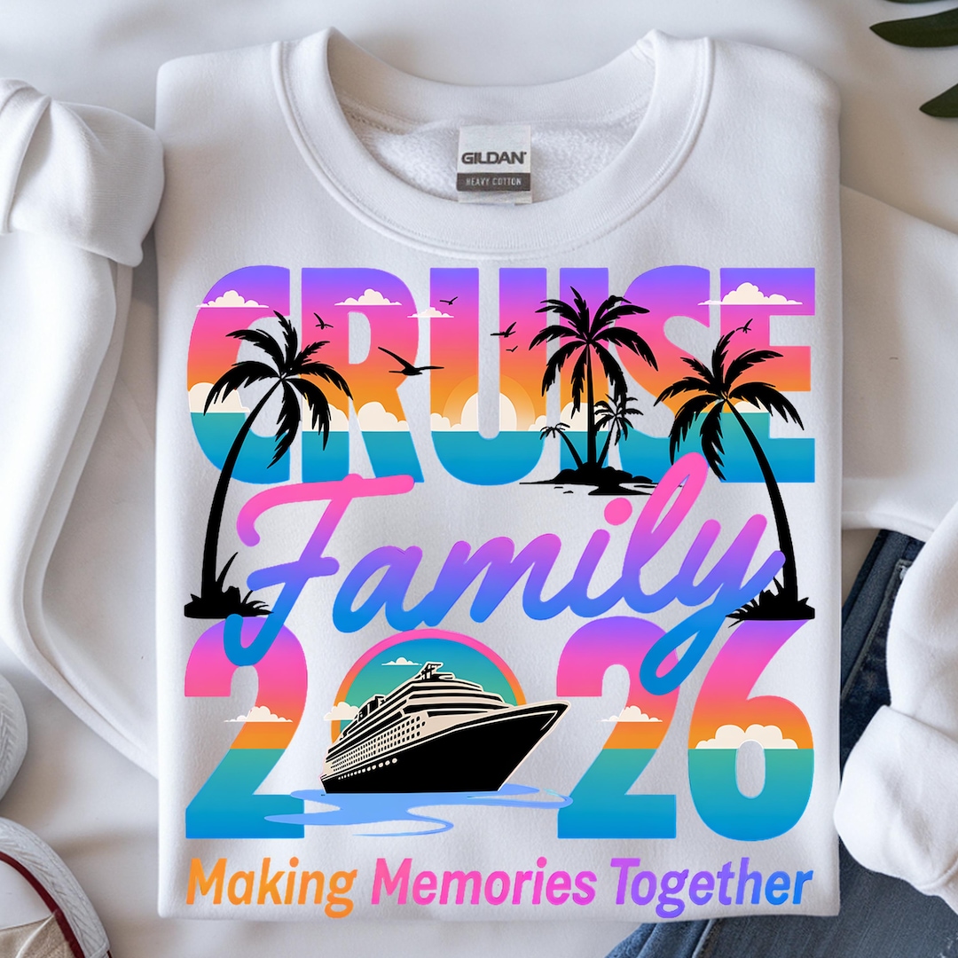 Cruise Family 2026 DTF Transfer, Retro Making Memories Together Ready ...