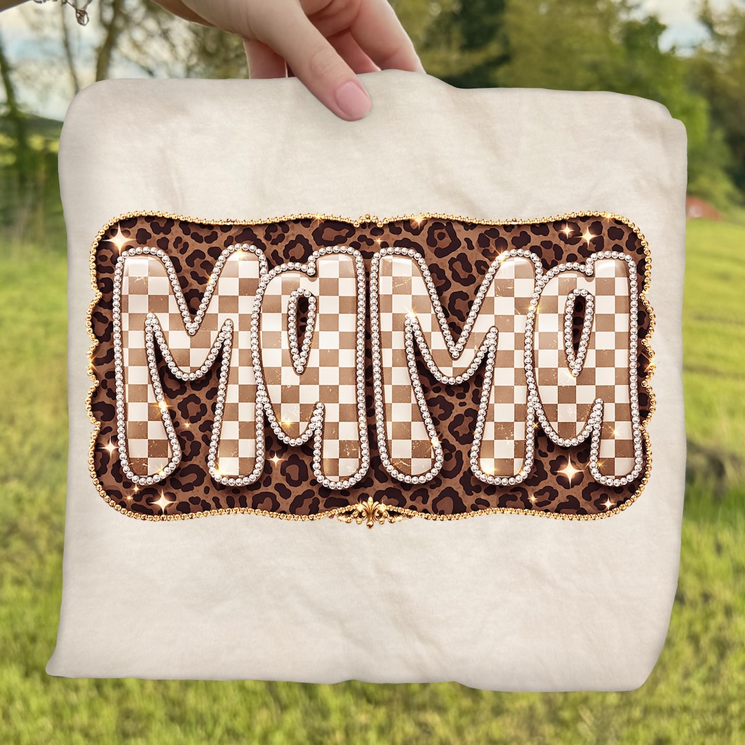 Leopard Mama DTF Transfer, Checkered Mama Ready to Press DTF, Western ...