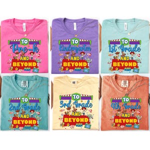 Toy Story Back To School DTF Transfer, Retro Teacher Ready To Press DTF, Kids First Day Of School Dtf Print, Pre-K Kindergarten First Grade
