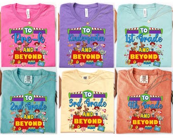 Toy Story Back To School DTF Transfer, Retro Teacher Ready To Press DTF, Kids First Day Of School Dtf Print, Pre-K Kindergarten First Grade