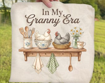 In My Granny Era DTF Transfer, Vintage Goose Kitchen Shelf Art Ready To Press DTF, Retro Cottagecore DTF, Hand Drawn Grandma Core Doodles
