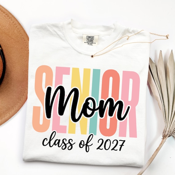 Retro Senior Mom 2027 DTF Transfer, Class Of 2027 Ready To Press DTF, Graduation 2027 Iron On, Proud Graduate Mom Dtf, Senior Class of 2027