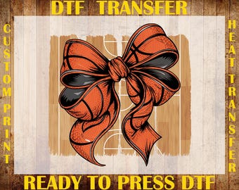 Basketball Coquette Bow DTF Transfer, Retro Basketball Mama Ready To Press DTF, Game Day DTF Print, Basketball Mom Iron On