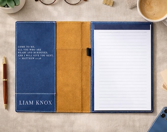 Leather Portfolio, Monogrammed Leather Portfolio, Personalized Leather Portfolio, Leather Organizer, Leather Padfolio Men, Custom Portfolio
