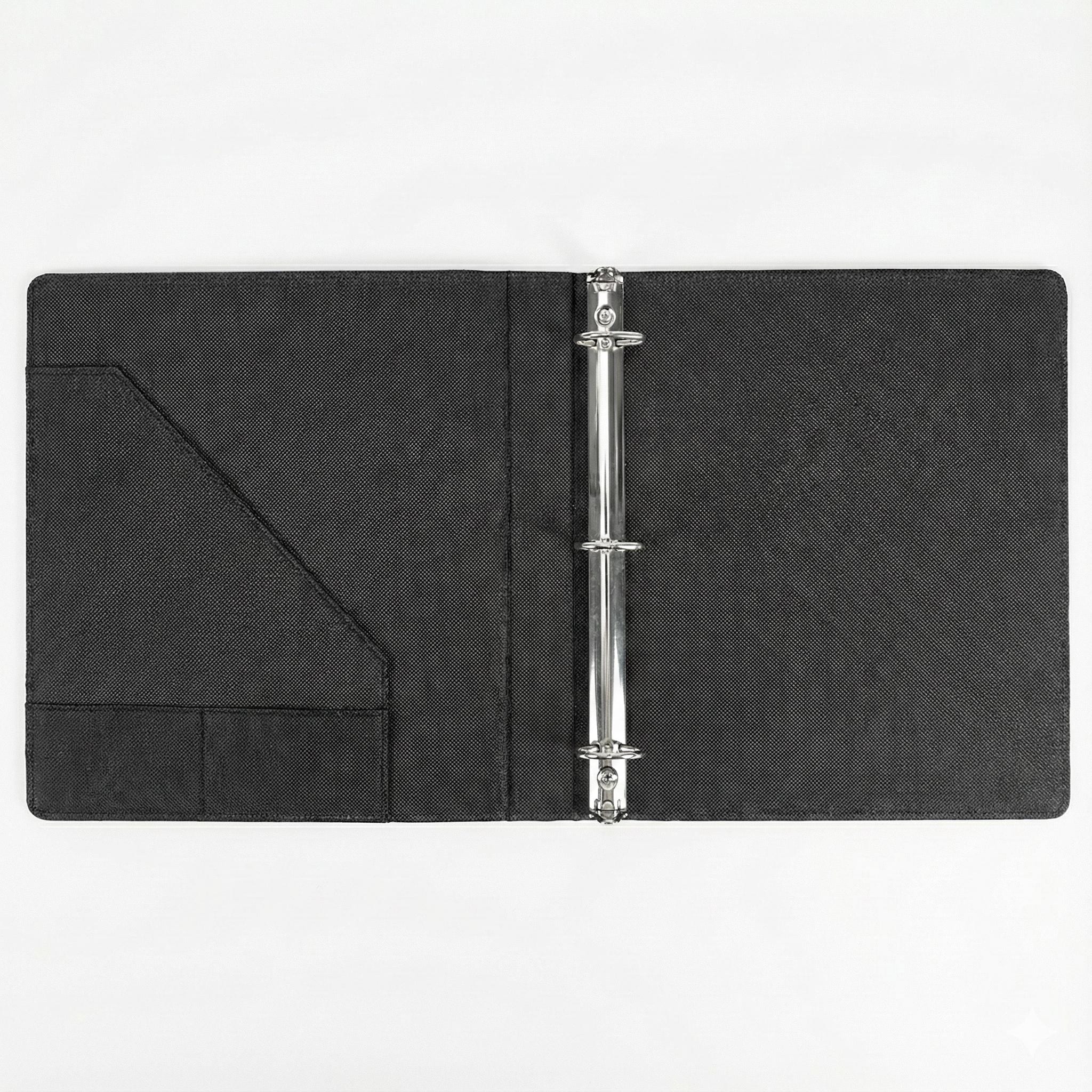 Personalized 3 Ring Binder, Custom Logo Binder Cover, Engraved Leather ...