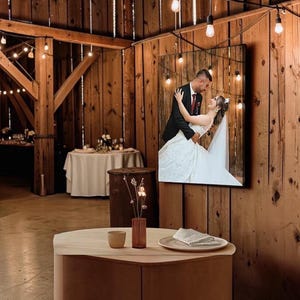 Personalized Wedding Portrait • Custom Photo Wall Art • Rustic Couple Gift • Anniversary Keepsake Print