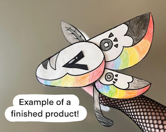 Emissary's Downloadable Printable DIY Dragon Puppet Craft Kit