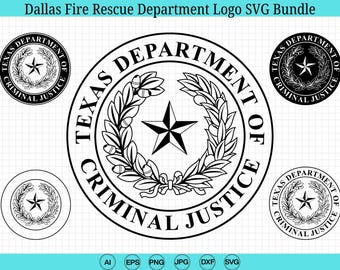 Texas Department of Criminal Justice Seal SVG Bundle, Criminal Justice Logo svg, Texas Department of Criminal, Cricut & Silhouette Cut Files