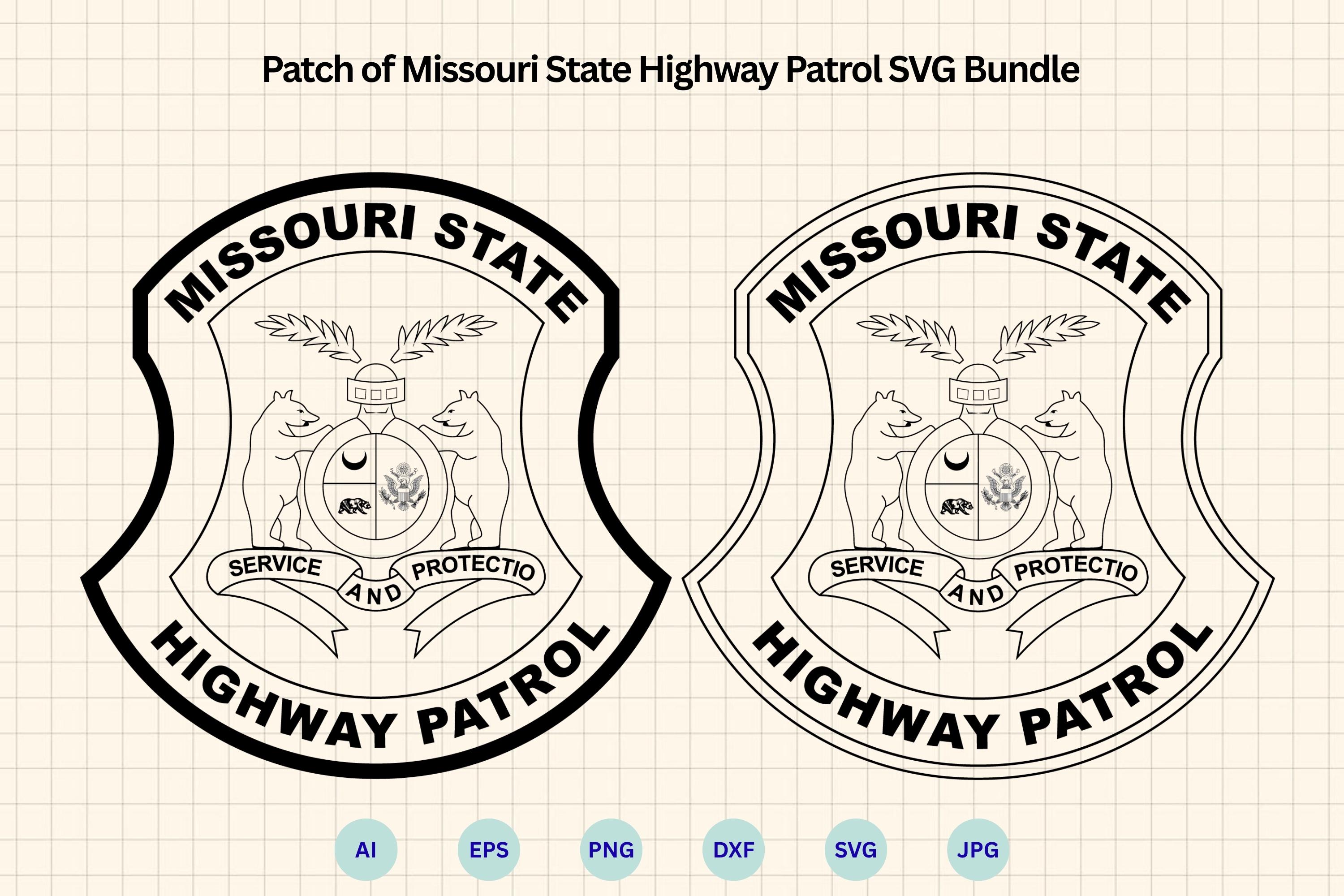 Mshp Patch Patch of Missouri State Highway Patrol SVG Bundle, Missouri State ...