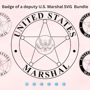 United States Marshal Badge - Etsy