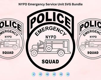 NYPD Emergency Service Unit SVG Bundle (cut Files) - Etsy UK