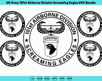 101st Airborne Division Screaming Eagles SVG | Military Veteran Cut File (Digital Download)