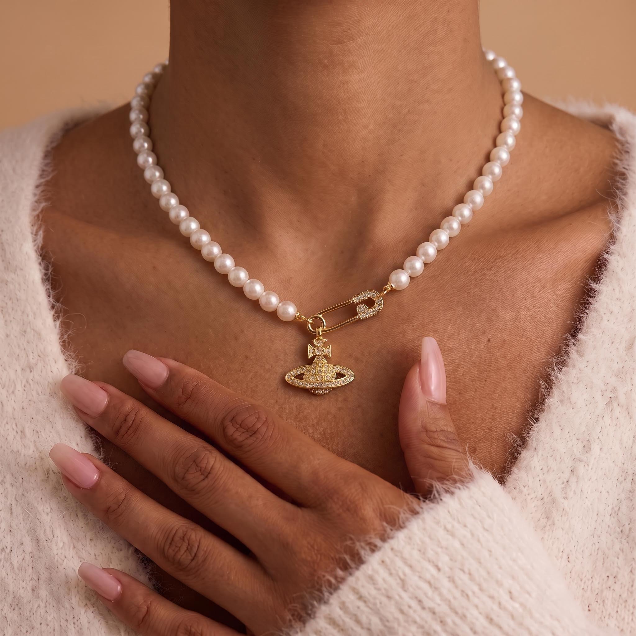 Vivienne Westwood Safety Pin Necklace - Etsy