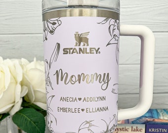 Engraved Stanley Tumbler Adventure Quencher - Mothers Gift - Mom Gift - Grandma Gift - Nana Gift - LILIES MAMA WRAP