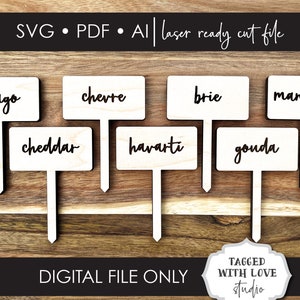 Digital File - Cheese Picks - Charcuterie Board Pick - Cheese Markers - Funny Cheese Picks - Cheese Stakes - Cheese Said - Laser SVG