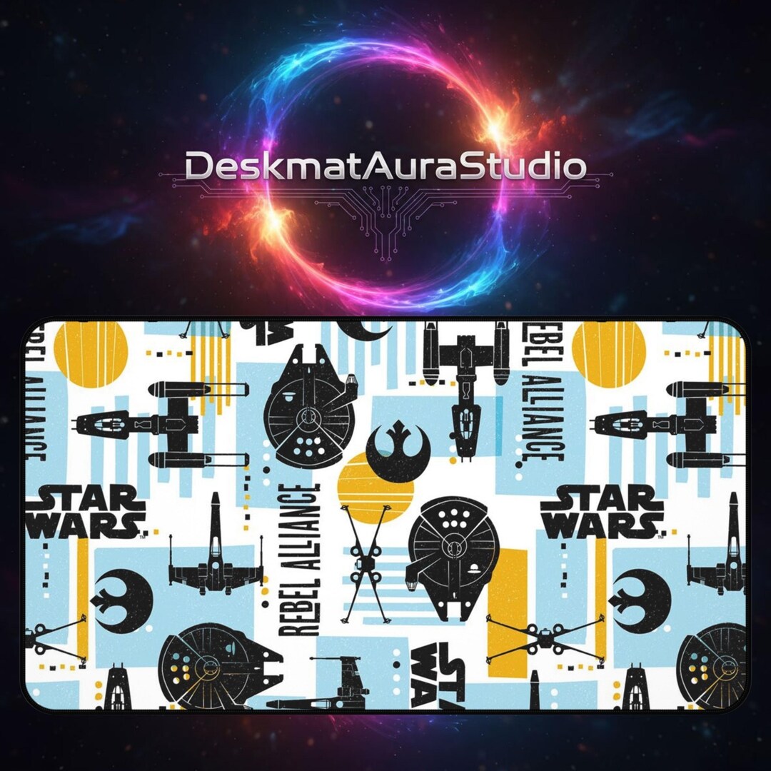 Comic SW Desk Mat: Geeky Gamer Office Decor - Etsy