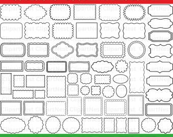Doodle Frames Svg Bundle, Labels Svg Png, Label Borders Svg, Decorative Frames, Label Frames Clipart, Cricut, Instant Download, Banners Svg