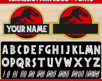 Jurassic Park SVG File, Jurassic World Park, Dinosaur, Jurassic Park Clipart, Jurassic Font Svg, Jurassic Park Cut File, Digital Download