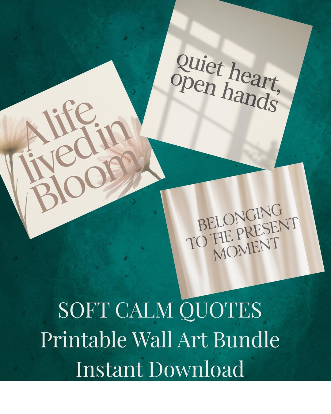 Printable Wall Art Soft Quote Art for Calm Wall Decor Neutral Home Art ...