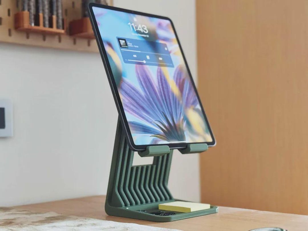 Tablet Desk Riser Modern Tablet Stand Riser | iPad Desk Holder | 3D Printed Print-in ...