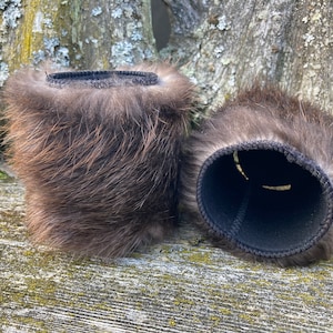 Beaver Fur Can And Bottle Cozy/Cooler (listing is for 1)