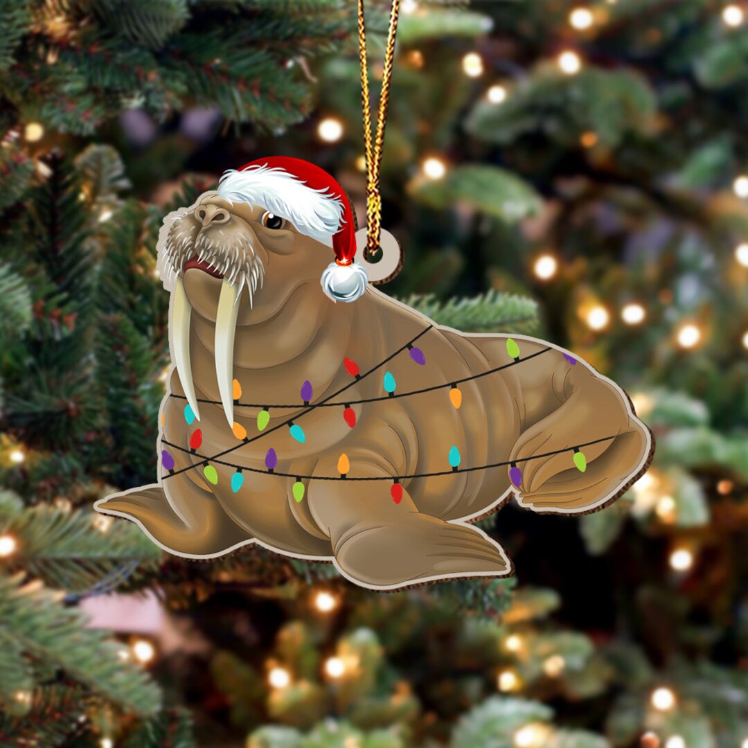 Walrus Christmas Ornament 