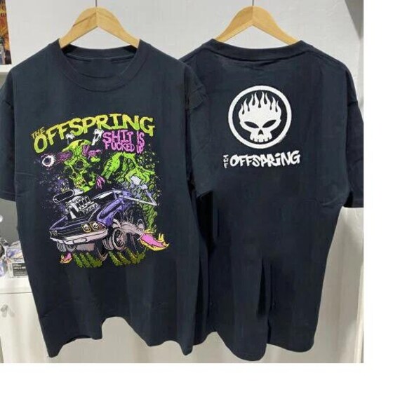 オフスプリング ツアー 2009 コットン ブラック ユニセックス Tシャツ 