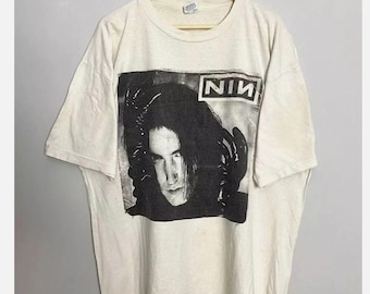 Vintage 2005 Nine Inch Nails With Teeth Album Band T Shirt L (W 24