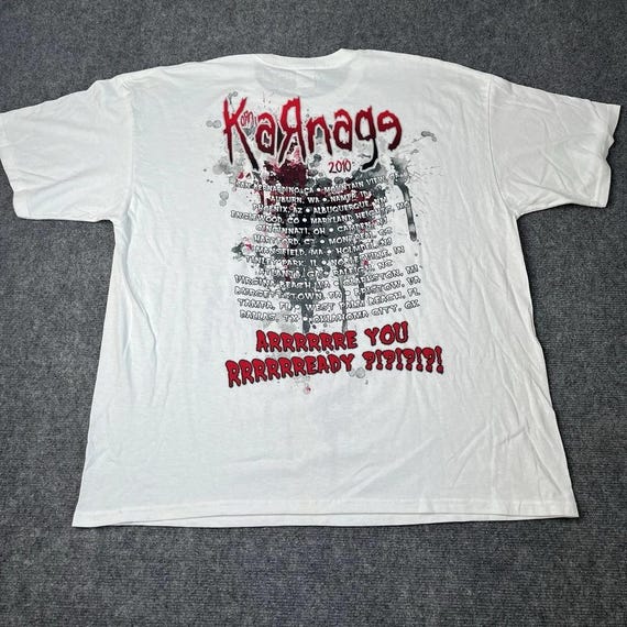 Vtg 2010 Korn Karnage Tour T-shirt Mens 2xl Nu Metal Band - Etsy