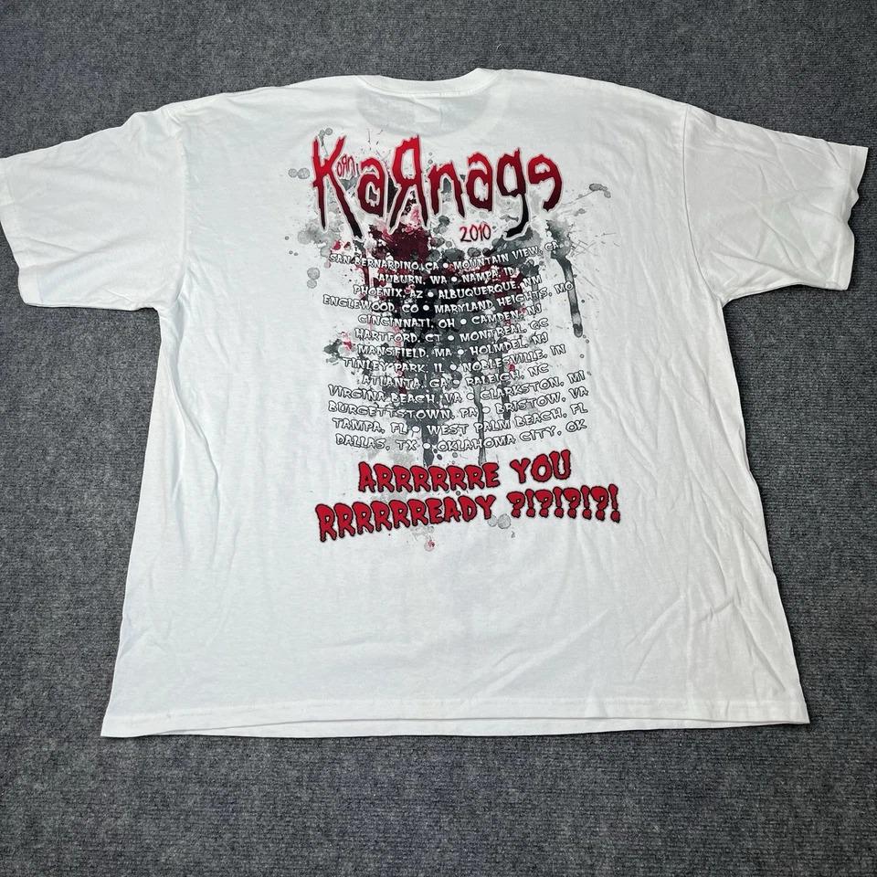Vtg 2010 Korn Karnage Tour T-shirt Mens 2xl Nu Metal Band - Etsy