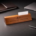 Custom Desk Name Plate, Engraved Desk Plate, Custom Name Wedge, Custom Desk Name Sign, Business Card Holder, Corporate Office Gifts
