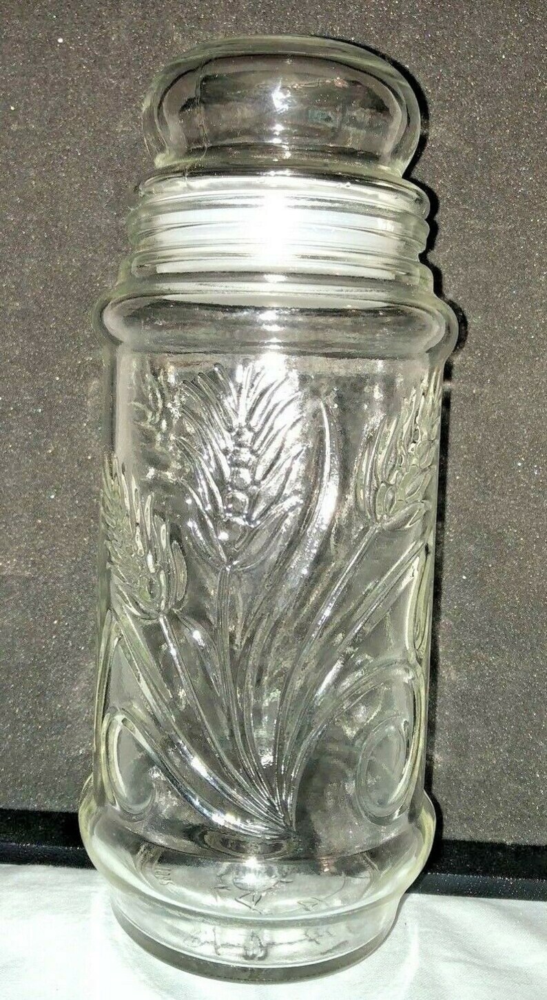 Vintage Planters Peanut Apothecary Jar 1982 Anchor Hocking Etsy