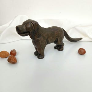 Antique Victorian Cast Iron Dog Hound Nutcracker Kitchen Desk Office Rare Collectable Functional Unique Paperweight England Display Gift