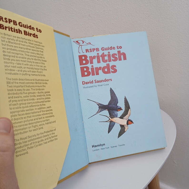Vintage RSPB Guide to British Birds Book - Etsy