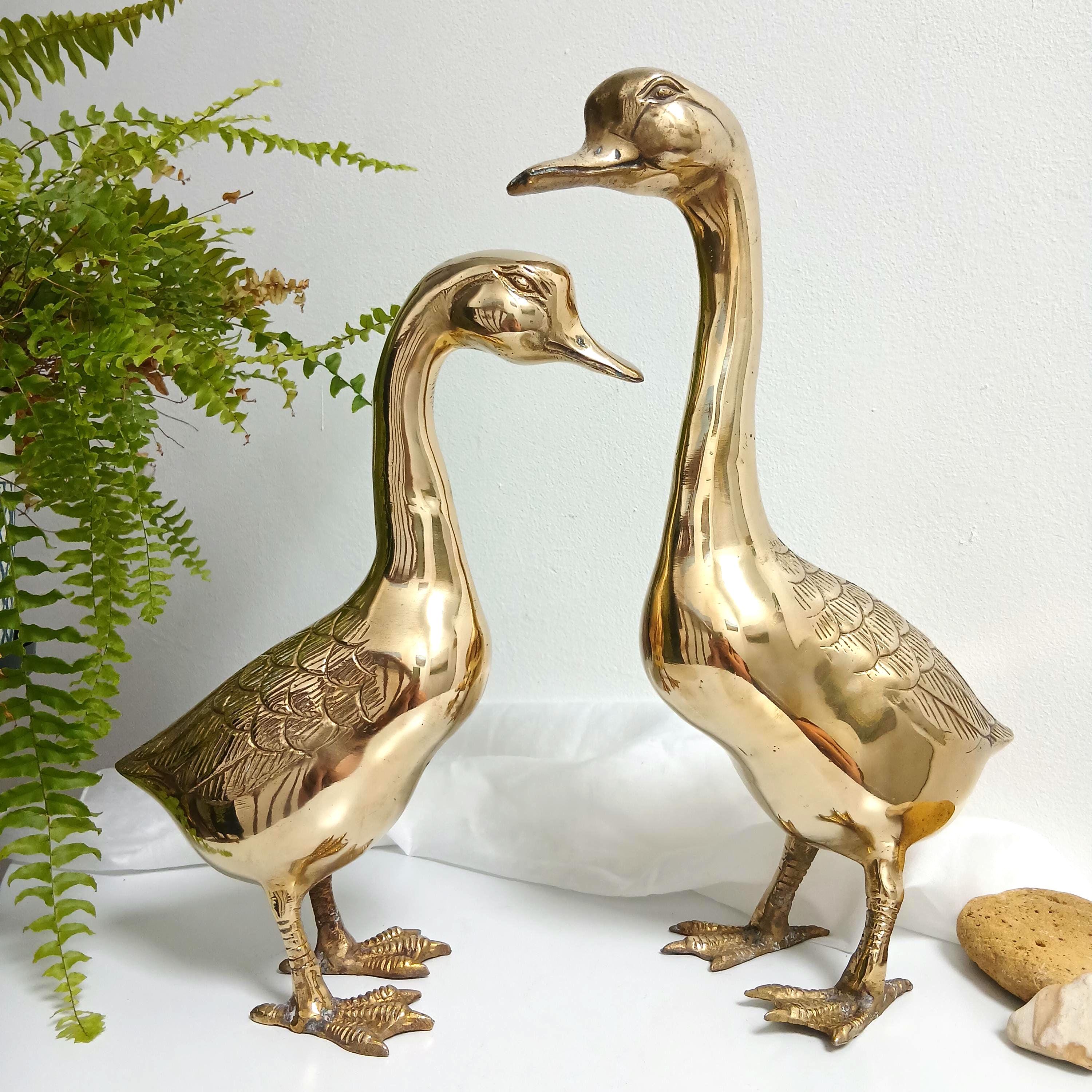 金のガチョウの置物 - Etsy 日本