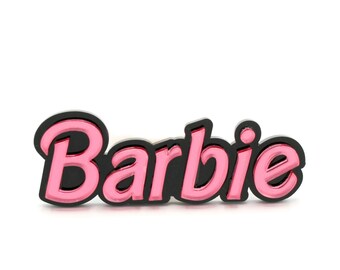 Barbie statement ring Font ring Custom Nameplate Ring Pink girly ring Huge Barbie ring Barbie girl jewelry Pink oversize ring(1-7 letters)
