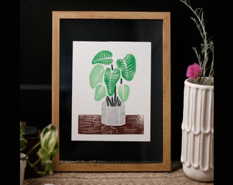 Elephant ear Print Art print Unframed