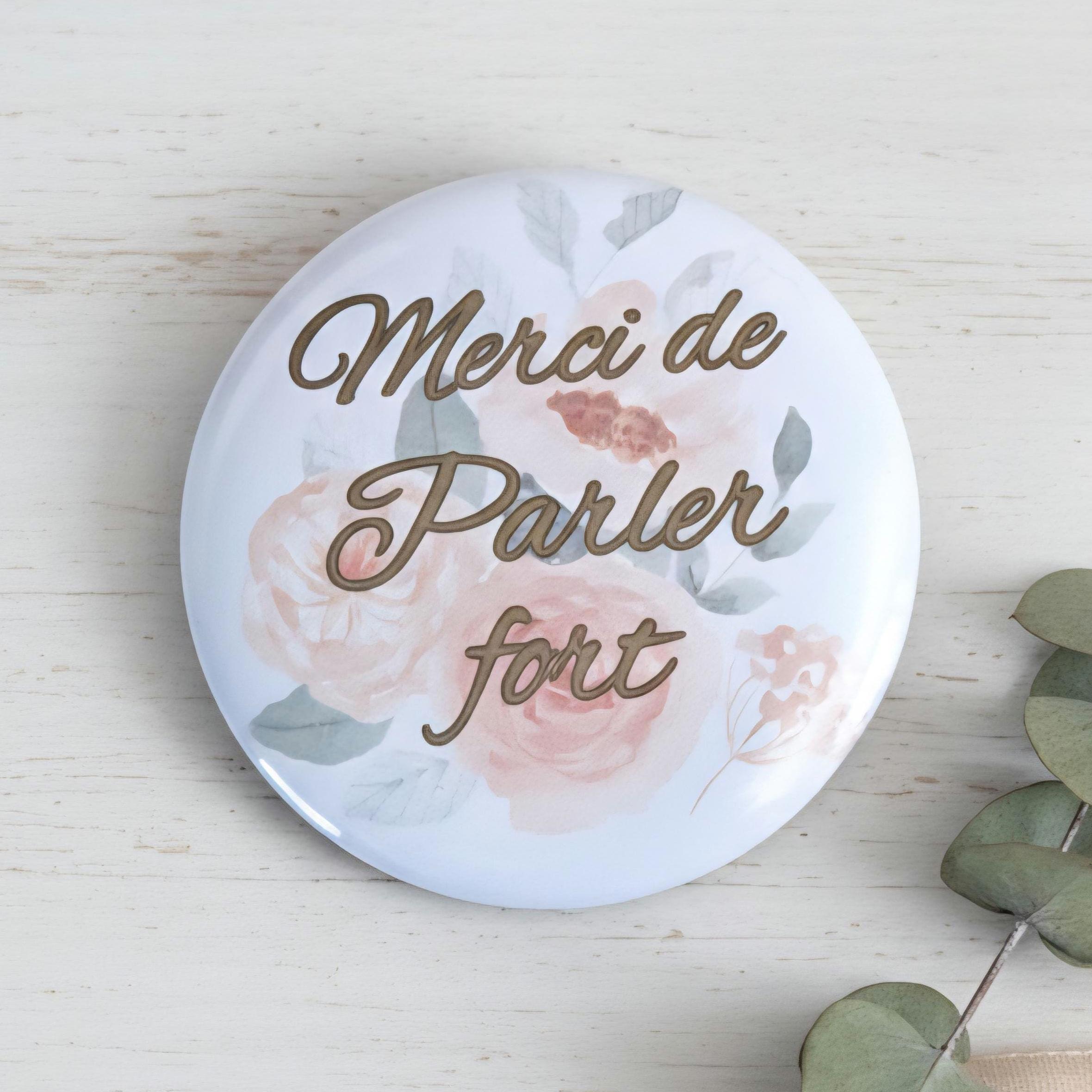 Badge broche Préparatrice en pharmacie personnalisé