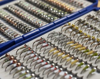 Hand-Tied Trout Flies Assortment Box – Beginner Fly Fishing Starter Kit – Nymph Set
