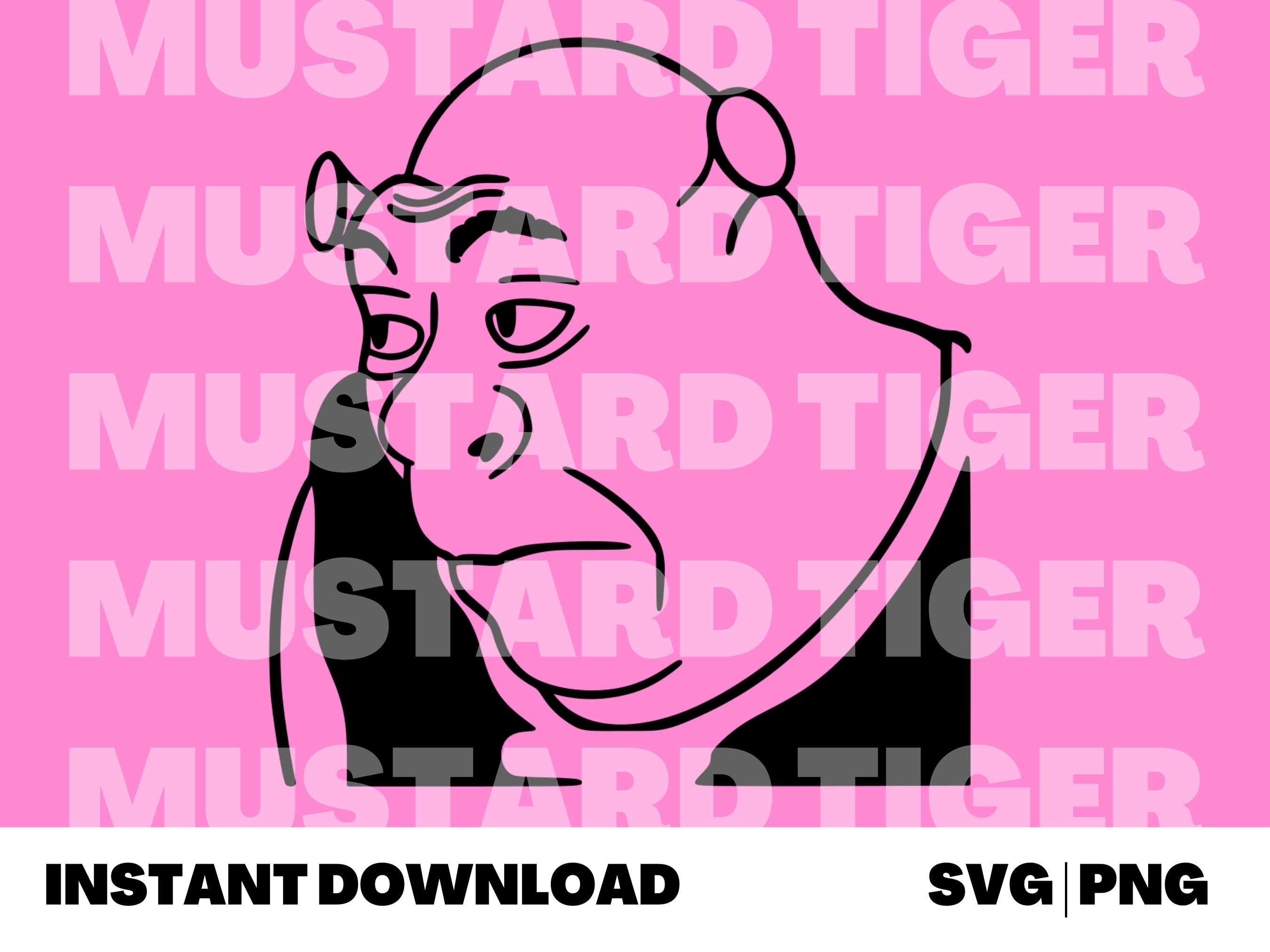 Shrek Svg for Cricut Shrek Png Shrek Clipart Puss (Instant Download) 