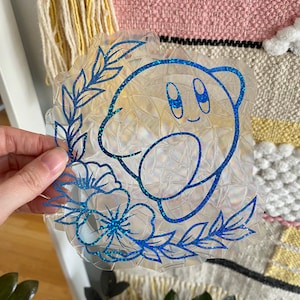 Kirby Suncatcher - Window Cling, Rainbow Maker, herbruikbare Suncatcher-sticker, raamprisma, Suncatcher-raam, sticker Bird Collision
