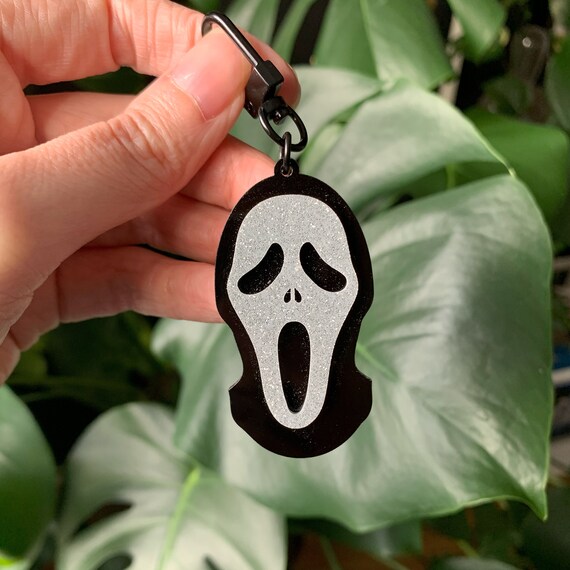 Ghostface Keychain Minimalist Gift Trendy Modern Etsy Finland