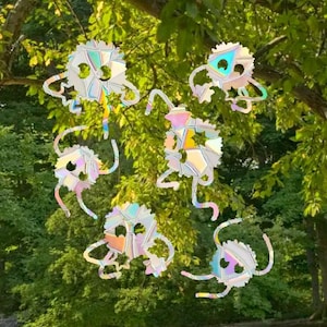 Sprite Suncatcher Pack - Window Cling, Rainbow Maker, herbruikbare Suncatcher-sticker, raamprisma, Suncatcher-venster, sticker Bird Collision